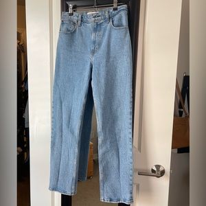 A&F Size 26S/2S 90s Ultra High Rise Straight Jeans